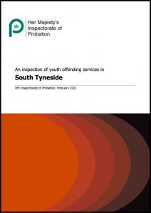 Cover of 'An inspection of youth offending services in South Tyneside' report